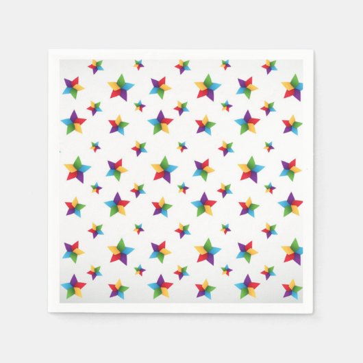 星パターン スタンダードカクテルナプキン (正面)