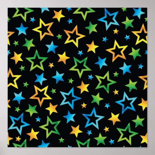星パターン ポスター (正面)