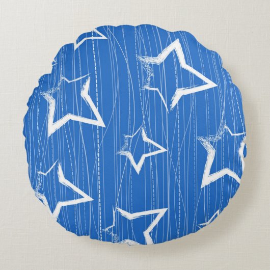 星パターン ラウンドクッション (正面)