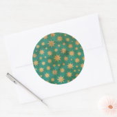 星パターン ラウンドシール (封筒)