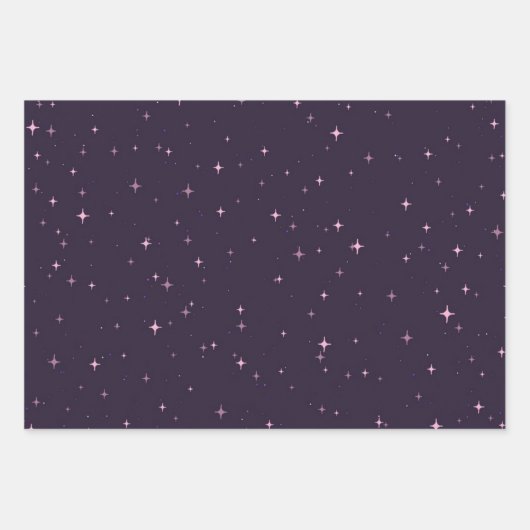 星パターン ラッピングペーパーシート (正面)
