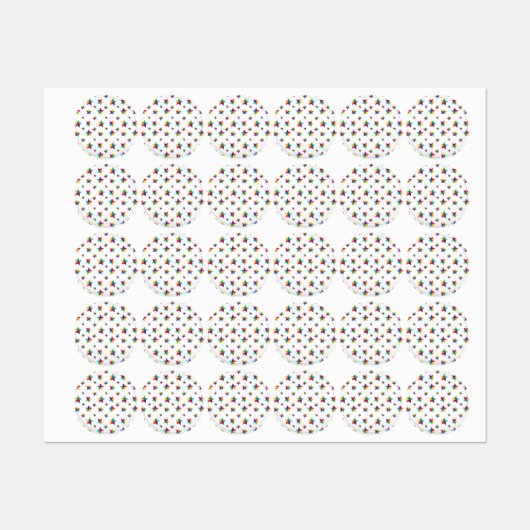 星パターン ラベル (シート)