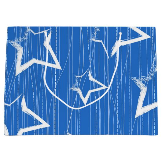 星パターン ラージペーパーバッグ (正面)