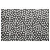 星パターン – 黒の上に白 ファブリック (ヤード)