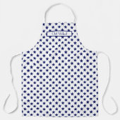 星パターンDIYカラーと背景SV エプロン (正面)