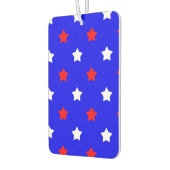 星パター赤と白ンの青い背景 カーエアーフレッシュナー (左)