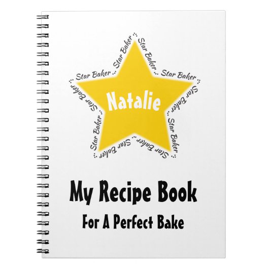 「星パン屋」の私のレシピの本 ノートブック (正面)