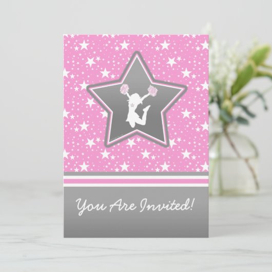 星パーソナライズされた々のチアリーダー 招待状 (スタンド正面)