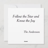 星パーソナライズされたが後を追喜びを知る シーズンカード (裏面)