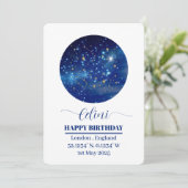 星パーソナライズされた地図カー祝ド: Your Special シーズンカード (スタンド正面)