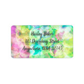 星パーソナライズされた差出人住所ラベル ラベル (正面)