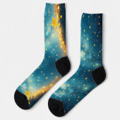 星ファンシーの夜のクリスマスクルーソックス ソックス (左)