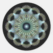 星フラク輝くタルオーナメント ラウンドシール (正面)