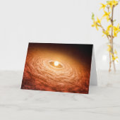 星フーオリオニスを取り巻く材料のディスク。 カード (黄色い花)