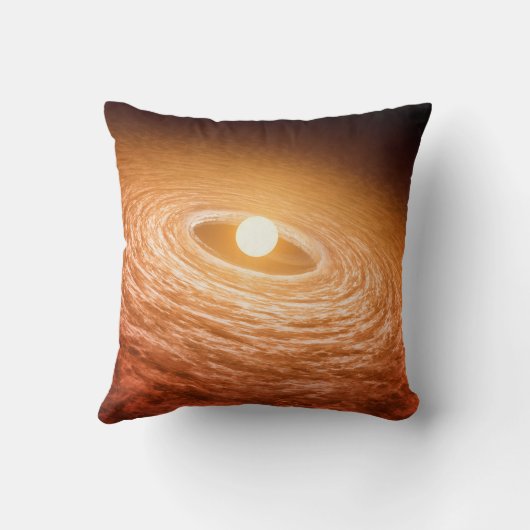 星フーオリオニスを取り巻く材料のディスク。 クッション (裏面)