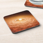 星フーオリオニスを取り巻く材料のディスク。 コースター (左側)