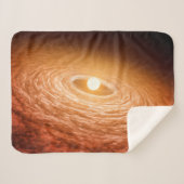 星フーオリオニスを取り巻く材料のディスク。 シェルパブランケット (正面(横))