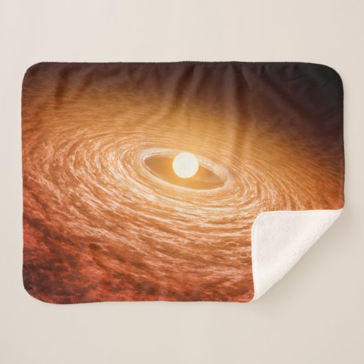 星フーオリオニスを取り巻く材料のディスク。 シェルパブランケット (正面(横))