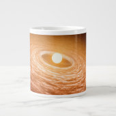 星フーオリオニスを取り巻く材料のディスク。 ジャンボコーヒーマグカップ (正面)