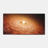 星フーオリオニスを取り巻く材料のディスク。 デスクマット (正面)