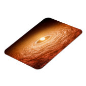 星フーオリオニスを取り巻く材料のディスク。 マグネット (左側)