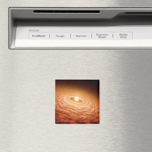 星フーオリオニスを取り巻く材料のディスク。 マグネット (インサイチュ (食洗機))