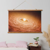 星フーオリオニスを取り巻く材料のディスク。 吊り下げ型タペストリー (寝室)