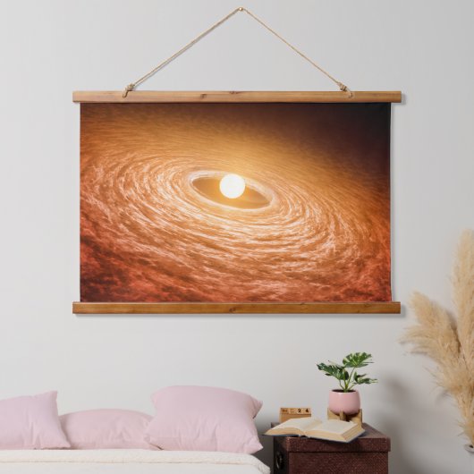 星フーオリオニスを取り巻く材料のディスク。 吊り下げ型タペストリー (寝室)