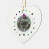 星ホワイトハート セラミックオーナメント (左)