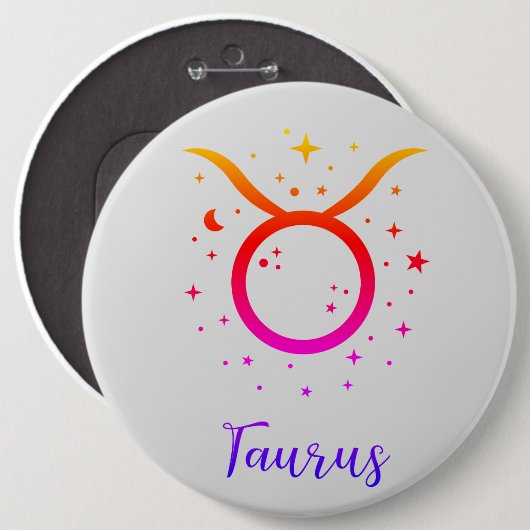 星ボタンを追加する星のチャーム 缶バッジ (正面&裏面)