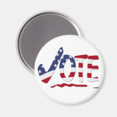 星マーク VOTE アメリカ国旗付き マグネット (正面/裏面)