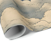 星モダンの夜のシームレスなパターン ラッピングペーパー (ロールコーナー)