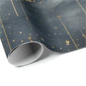 星モダンの夜のシームレスなパターン ラッピングペーパー (ロールコーナー)