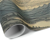 星モダンの夜のシームレスなパターン ラッピングペーパー (ロールコーナー)