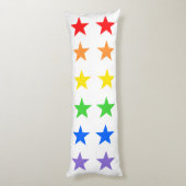 星モダンカラフル模様 ボディピロー (裏面 (縦))