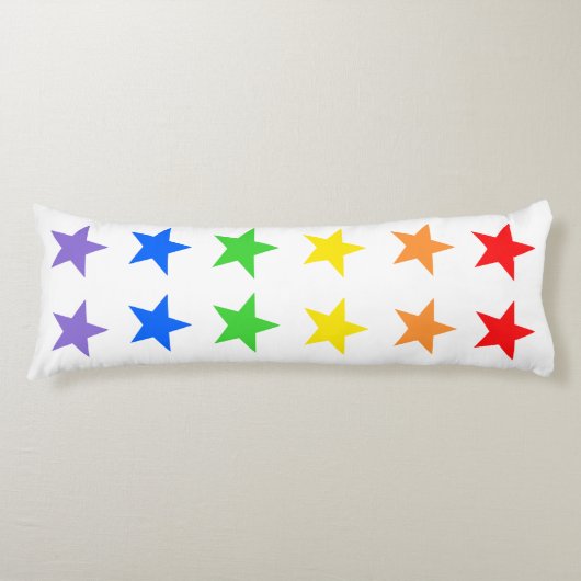 星モダンカラフル模様 ボディピロー (正面)