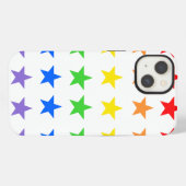 星モダンカラフル模様 iPhoneケース (裏面横)
