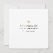 星モダン付き家族クリスマスツリー写真 (裏面)