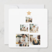 星モダン付き家族クリスマスツリー写真 (正面)