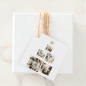 星モダン付き家族クリスマスツリー写真 フェイバータグ (インサイチュ)