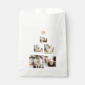 星モダン付き家族クリスマスツリー写真 フェイバーバッグ (正面)