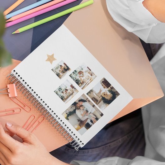 星モダン付き家族クリスマスツリー写真 プランナー手帳