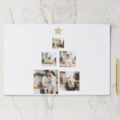 星モダン付き家族クリスマスツリー写真 ペーパーパッド (インサイチュ)