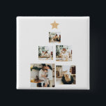 星モダン付き家族クリスマスツリー写真 缶バッジ<br><div class="desc">家族の特別な思い出をZazzleの「モダンFamily Christmas Tree with Photo」オーナメントを使って、家族の特別な思い出を一つ一つの種類の休日の記念品に変えパーソナライズされた、家族の休日の瞬間の魔法を取り込みまモダンす。今日注文し、このホリデーシーズンを本当に思い出に残す！</div>