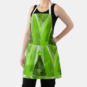 星モダン付き緑のクリスマスツリー エプロン (インサイチュ)