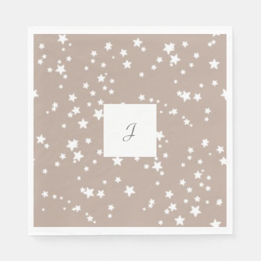 星モノグラム スタンダードランチョンナプキン (正面)