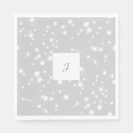 星モノグラム スタンダードランチョンナプキン (正面)