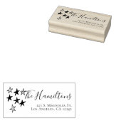 星ユニークパーソナライズされた ラバースタンプ (押印)