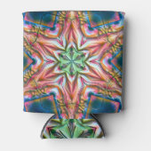 星万華鏡のように千変万化するパターンの粗い質感、焼けたサーモンt 缶クーラー (正面)