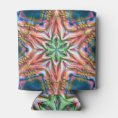 星万華鏡のように千変万化するパターンの粗い質感、焼けたサーモンt 缶クーラー (裏面)